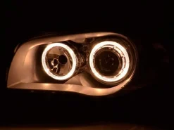 Angel Eyes Strålkastare Krom BMW 1-Serien E87 2004-2007