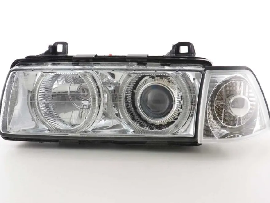 Angel Eyes Strålkastare Krom BMW 3-Serien E36 Sedan/Touring 1991-1998