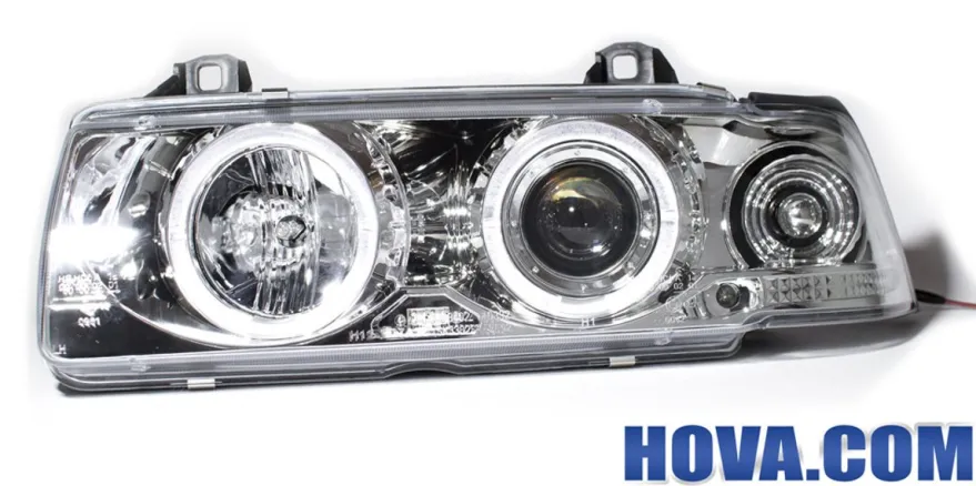 Angel Eyes Strålkastare Krom BMW 3-Serien E36 Sedan/Touring 1991-1998
