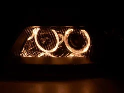 Angel Eyes Strålkastare Svart Audi A6 (C5/4B) 1997-2001