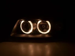 Angel Eyes Strålkastare Svart Audi A3 (8L) 2001-2003
