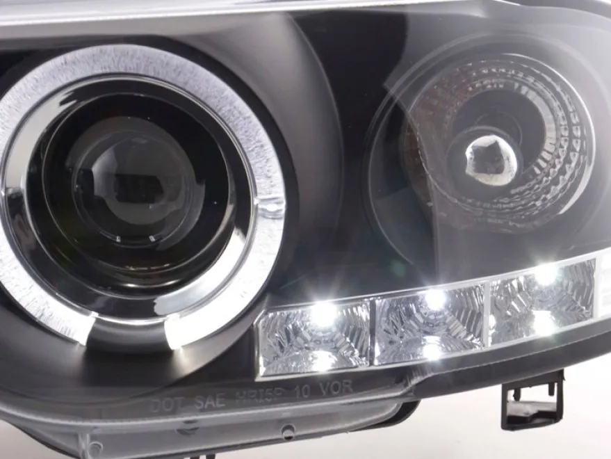 Angel Eyes Strålkastare Svart BMW 3-Serien E46 Coupe/Cabriolet 1998-2002