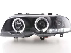 Angel Eyes Strålkastare Svart BMW 3-Serien E46 Coupe/Cabriolet 1998-2002