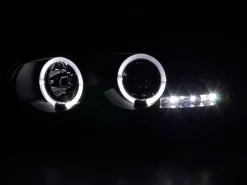 Angel Eyes Strålkastare Svart BMW 3-Serien E46 Coupe/Cabriolet 1998-2002