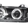 Angel Eyes Strålkastare Svart BMW 3-Serien E36 Coupe/Cabriolet 1991-1998