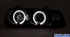 Angel Eyes Strålkastare Svart BMW 3-Serien E36 Coupe/Cabriolet 1991-1998