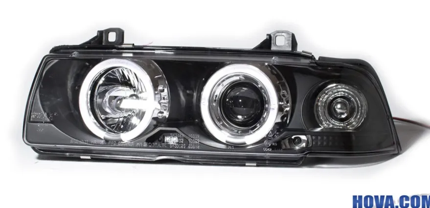 Angel Eyes Strålkastare Svart BMW 3-Serien E36 Coupe/Cabriolet 1991-1998