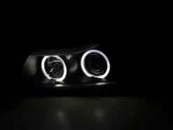 Angel Eyes Strålkastare Svart BMW 3-Serien E90 Sedan & E91 Touring 2005-2008