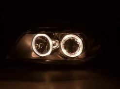 Angel Eyes Strålkastare Svart BMW 3-Serien E90 Sedan & E91 Touring 2005-2008