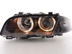 Angel Eyes Strålkastare Svart BMW 3-Serien E46 Sedan/Touring 1998-2001