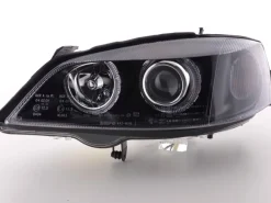 Angel Eyes Strålkastare Svart Opel Astra (G) 1998-2003