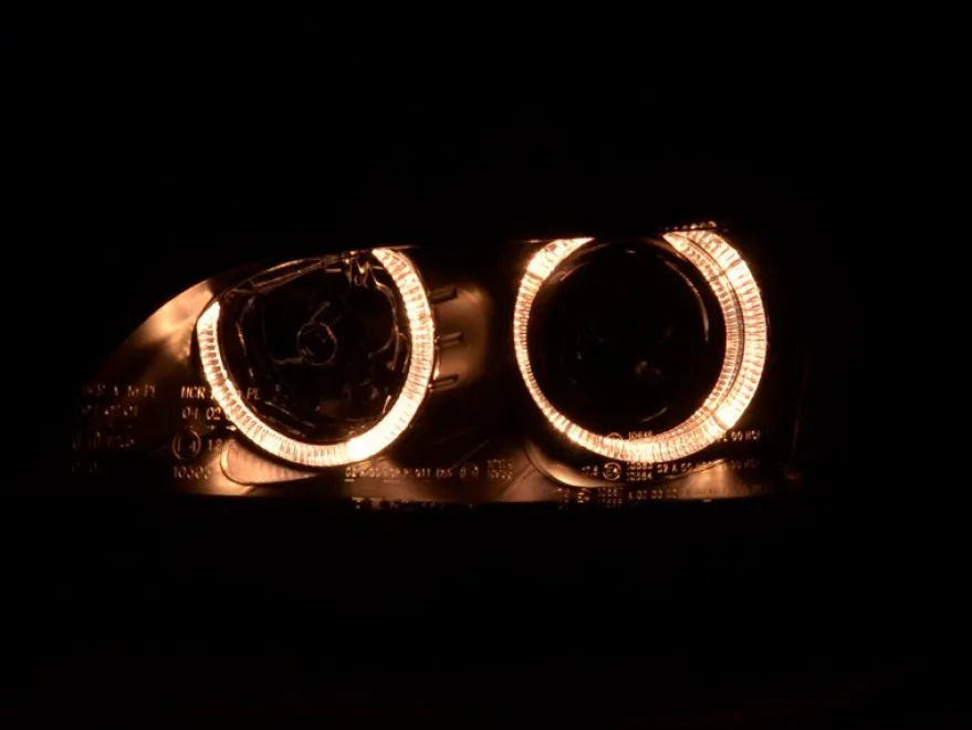 Angel Eyes Strålkastare Svart Opel Astra (G) 1998-2003