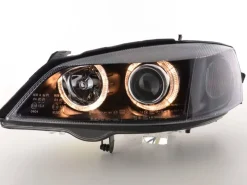 Angel Eyes Strålkastare Svart Opel Astra (G) 1998-2003