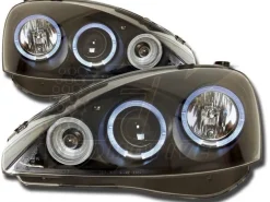 Angel Eyes Strålkastare Svart Opel Corsa (C) 2001-2006