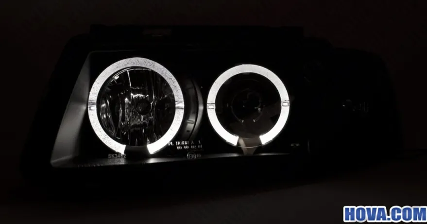 Angel Eyes Strålkastare Svart VW Passat (B5/3B) 1997-2000