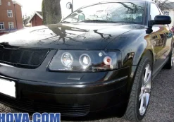 Angel Eyes Strålkastare Svart VW Passat (B5/3B) 1997-2000