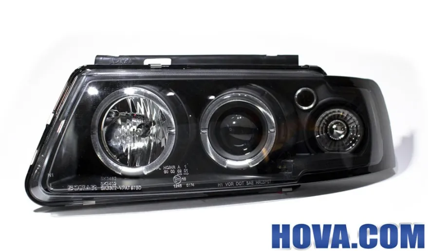 Angel Eyes Strålkastare Svart VW Passat (B5/3B) 1997-2000