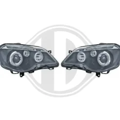 Angel Eyes Strålkastare Svart VW Polo (9N3) 2005-2009