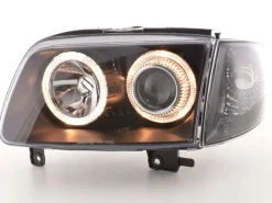 Angel Eyes Strålkastare Svart VW Polo (6N2) 1999-2001