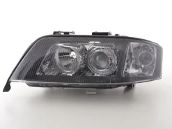 Angel Eyes Strålkastare Xenon Svart Audi A6 (C5/4B) 1999-2000