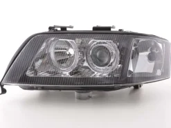 Angel Eyes Strålkastare Xenon Svart Audi A6 (C5/4B) 1997-1998