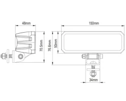 Arbetsbelysning / Backljus LED V-sight Worker 24W