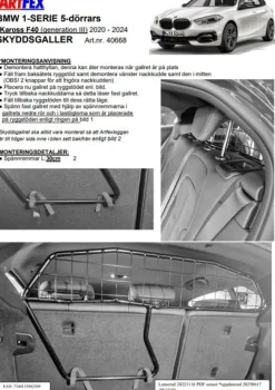 Artfex Lastgaller / Hundgaller Bmw 1-Serie F40 2020->
