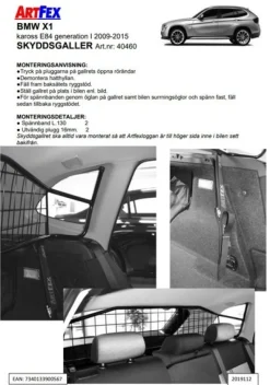 Artfex Lastgaller / Hundgaller Bmw X1 E84 2009-2015