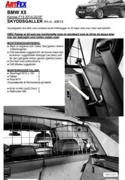 Artfex Lastgaller / Hundgaller Bmw X5 F15 2014-2018