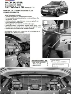Artfex Lastgaller / Hundgaller Dacia Duster III 2025-><noscript><img width=