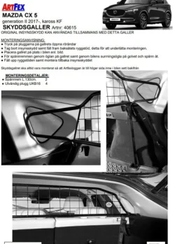 Artfex Lastgaller / Hundgaller Mazda CX-5 II KF 2017->