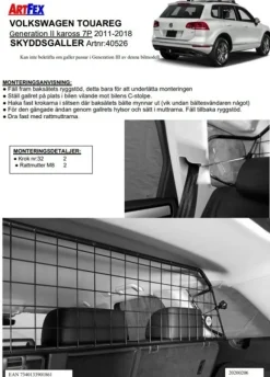 Artfex Lastgaller / Hundgaller VW Touareg II 2011-2018