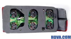 Baklampa Höger Vit/Röd Volvo 240