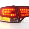 Baklampor LED Röd/Klarglas Audi A4 (B7/8E) Sedan 2004-2008