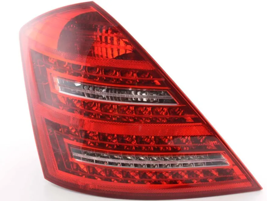 Baklampor LED Röd/Klarglas Mercedes-Benz S-Klass (221) 2005-2009