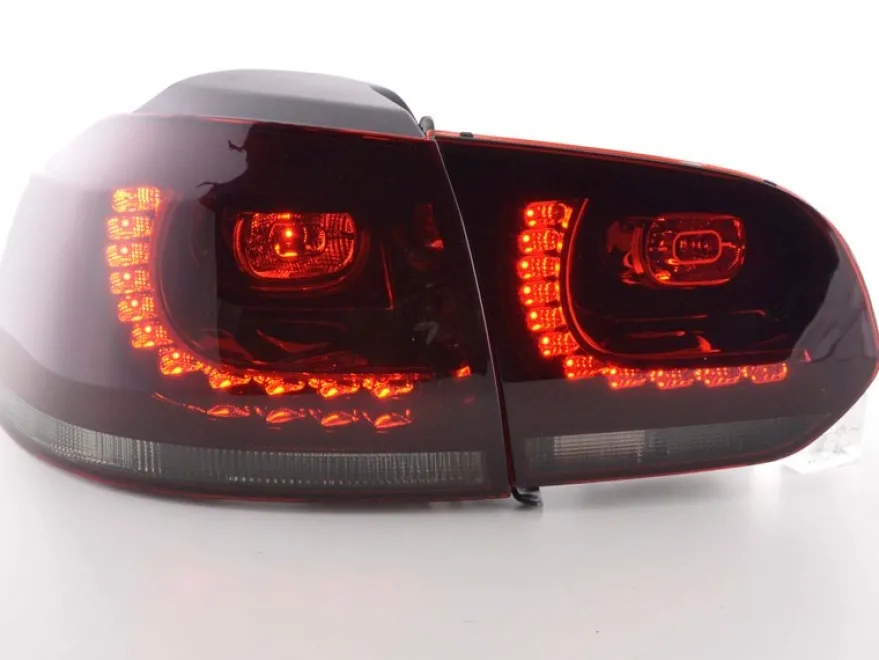 Baklampor LED Smoke/Röd VW Golf MK6 2008-2013