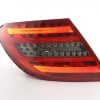 Baklampor LED Svart/Röd Mercedes-Benz C-Klass W204 2006-2011