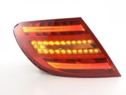 Baklampor LED Svart/Röd Mercedes-Benz C-Klass W204 2006-2011