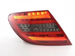 Baklampor LED Svart/Röd Mercedes-Benz C-Klass W204 2006-2011