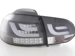 Baklampor LED Svart VW Golf MK6