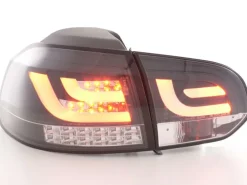 Baklampor LED Svart VW Golf MK6
