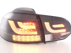 Baklampor LED Svart VW Golf MK6