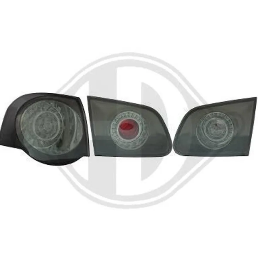 Baklampor LED Svart VW Passat (B6/3C) Variant (Kombi) 2005-2010