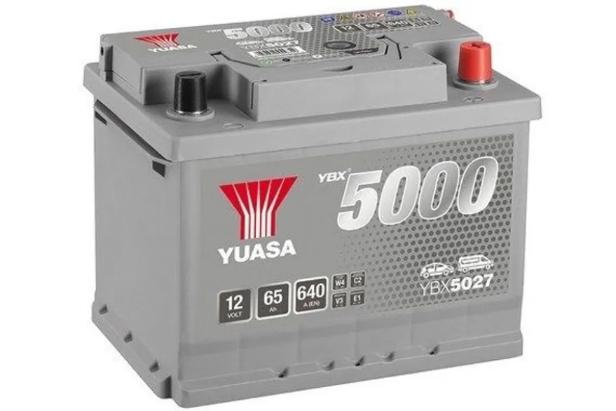 Bilbatteri SMF Yuasa Silver YBX5027 12V 65Ah 640A