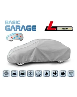Bilöverdrag Basic Garage L Sedan 425–470 cm – Ljusgrå