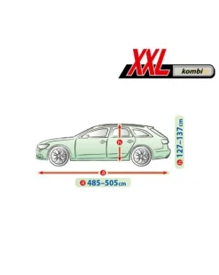 Bilöverdrag Membrane Garage XXL Kombi / Hatchback 485–505 cm – Grön