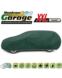 Bilöverdrag Membrane Garage XXL Kombi / Hatchback 485–505 cm – Grön