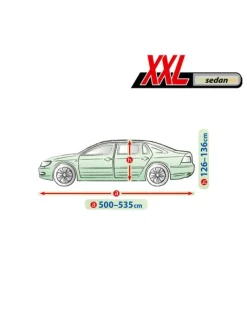 Bilöverdrag Membrane Garage XXL Sedan 500–535 cm – Grön