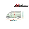 Bilöverdrag Mobile Garage Campervan/Husbil 520–545 cm – Grå
