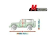 Bilöverdrag Mobile Garage M Wrangler 385–425 cm – Grå